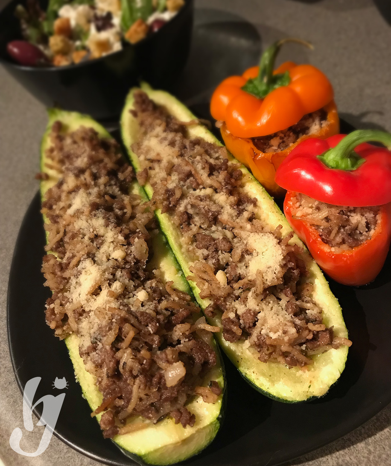Lebanese-Beef-Zucchini-Boats