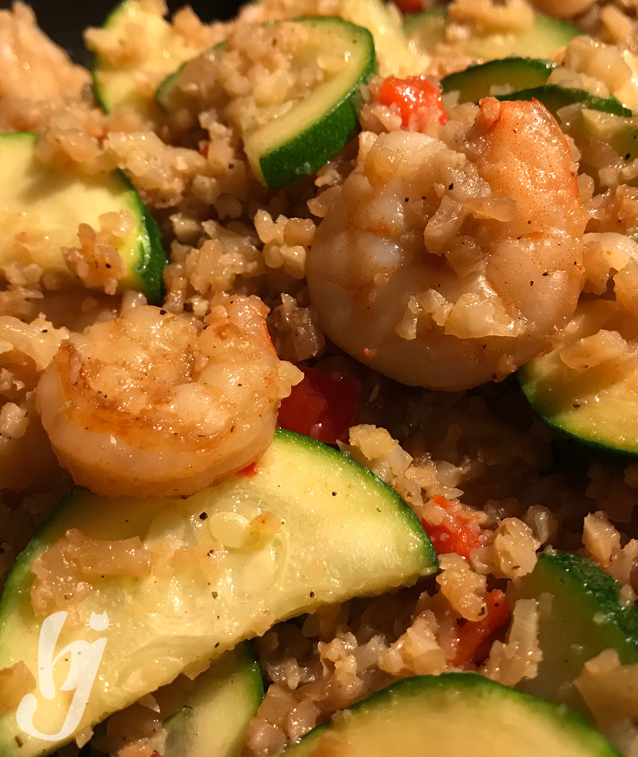 Shaklee Detox Meal: Shrimp Cauliflower Fried Rice