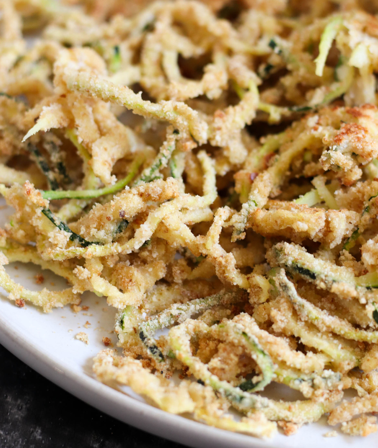 Baked Parmesan Zucchini Curly Fries
