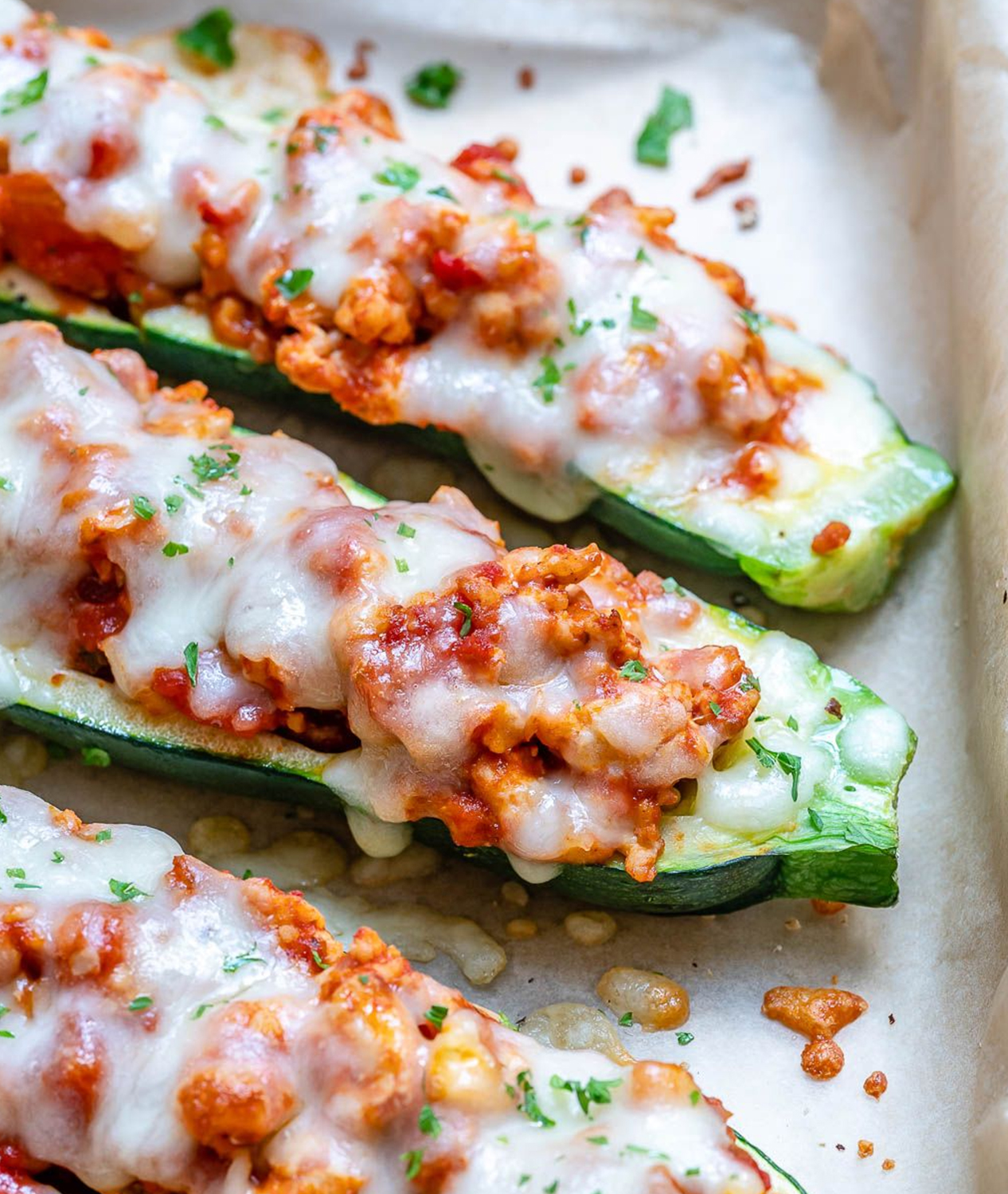Italian Stuffed Zucchini Boats