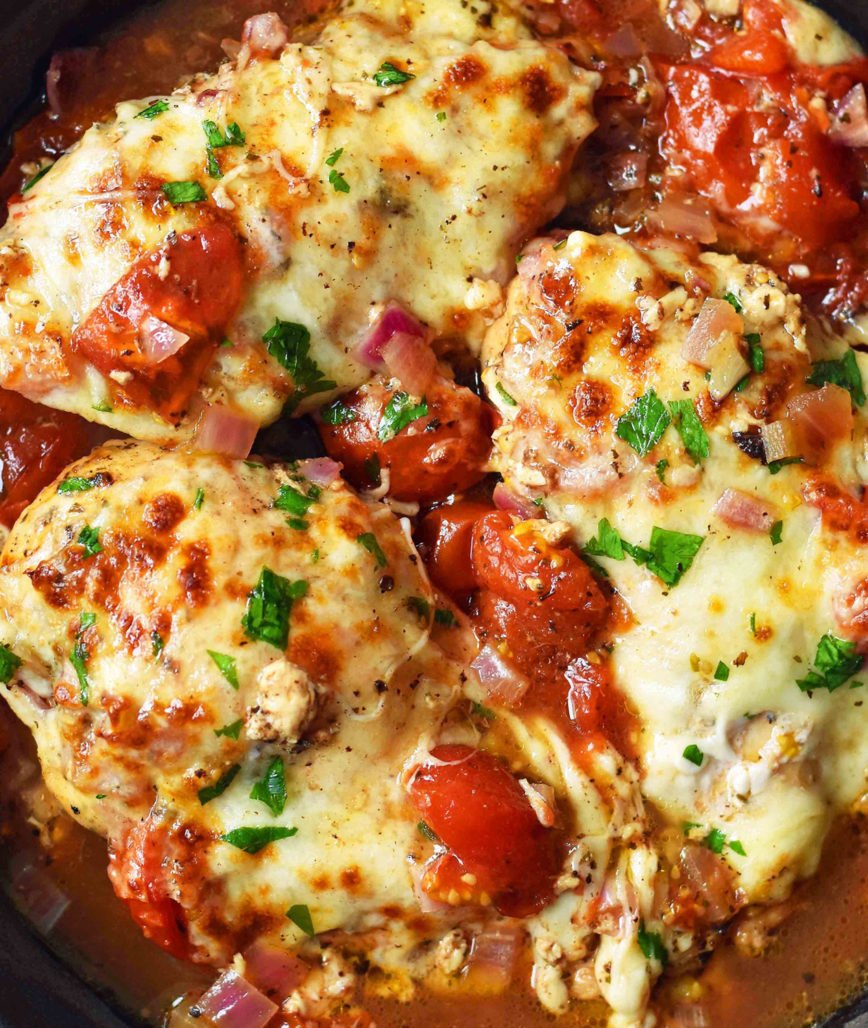 Mozzarella Chicken in Homemade Tomato Sauce