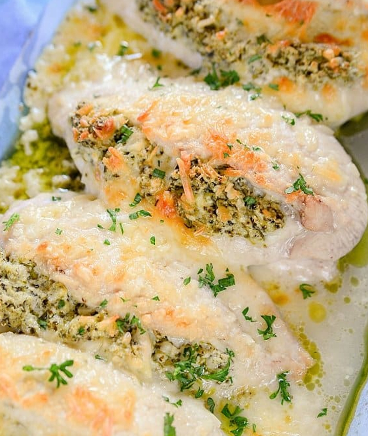 Two Cheese Pesto Chicken